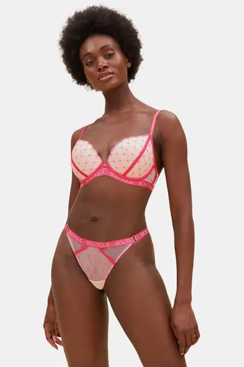 Buy Marks & Spencer Padded Wired Full Coverage Lace Bra -Pink Mix at Rs.920  online