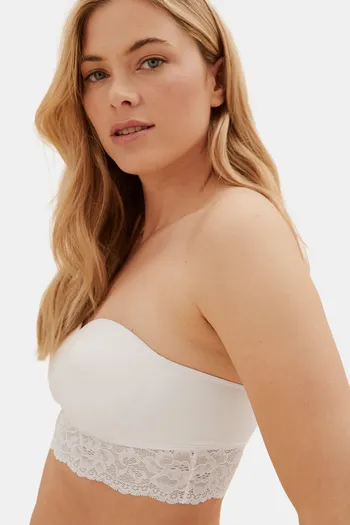 Buy Marks & Spencer Padded Non Wired Full Coverage Lace Bra - White at  Rs.765 online