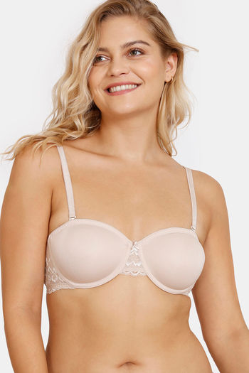 Buy Marks & Spencer Padded Wired Full Coverage Lace Bra - Opaline at  Rs.1400 online