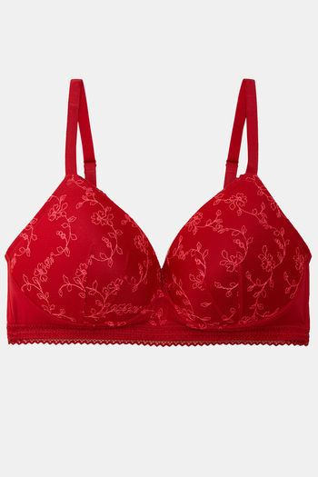 Buy Marks & Spencer Padded Non Wired Full Coverage T-Shirt Bra - Redcurrant  at Rs.1099 online
