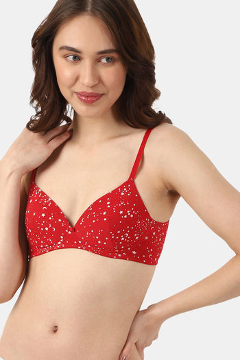 Buy Marks & Spencer Padded Non Wired Full Coverage T-Shirt Bra - Redcurrant