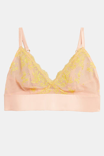 NEW M&S Boutique Marks & Spencer cream lace non-wired bralette with feature  back - Helia Beer Co