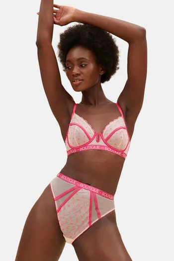 Buy Marks & Spencer High Rise Hipster Panty - Pink Mix
