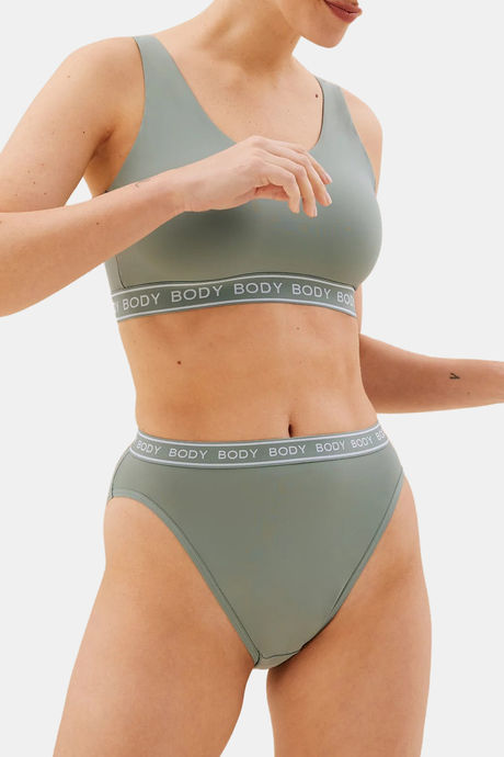 Buy Marks & Spencer High Rise Hipster Panty - Dusty Green at Rs.324 online