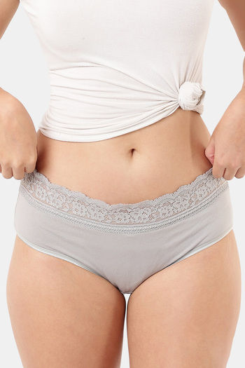 Hipster Panty  Full Coverage & Mid Waist -Assorted-Pack Of 5
