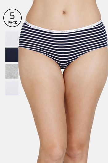 Buy Marks & Spencer Medium Rise Full Coverage Hipster Panty (Pack of 3) -  Assorted at Rs.419 online