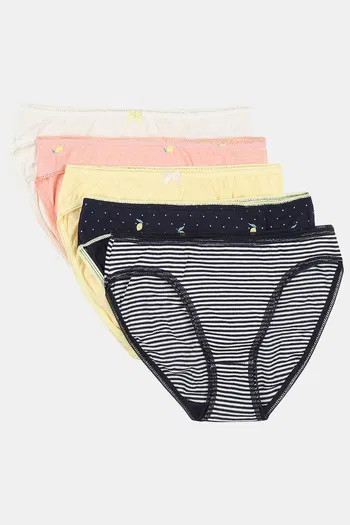 Buy Marks & Spencer Medium Rise Full Coverage Hipster Panty (Pack