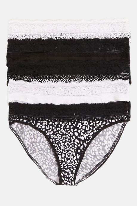 Buy Marks & Spencer Medium Rise Full Coverage Hipster Panty (Pack