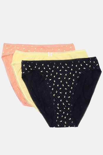 Buy Marks & Spencer Low Rise Full Coverage Hipster Panty (Pack of 3) -  Assorted at Rs.454 online