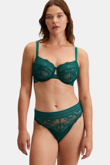 Buy Marks & Spencer High Rise Full Coverage Hipster Panty - Teal at Rs.750  online
