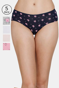 Jockey Women's Cotton Bikini Panty(Pack of 3) (2865135_Multicolored_Small)