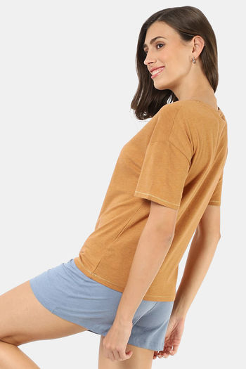 Buy Marks & Spencer Women Navy Blue Solid Regular Fit Denim Shorts - Shorts  for Women 8463949 | Myntra