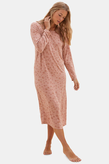 Buy Marks & Spencer Viscose Sleep Nightdress - Pink Rose