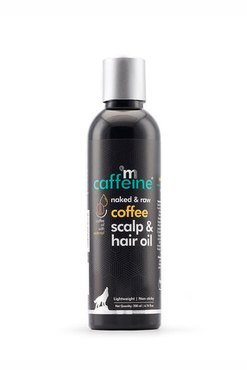Buy mCaffeine Naked & Raw Coffee Scalp & Hair Oil for Hair Growth with Redensyl & Argan Oil (200 ml)