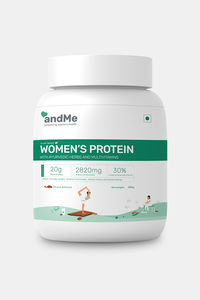 Buy andMe Women'S Protein-Plant Based For Weight Management And Hormonal Balance, Better Metabolism, Skin And Hair, Ayurvedic Herbs & Multivitamins, Amino Acids, Whey Free, Soy Free (Choco Almond, 500 G)