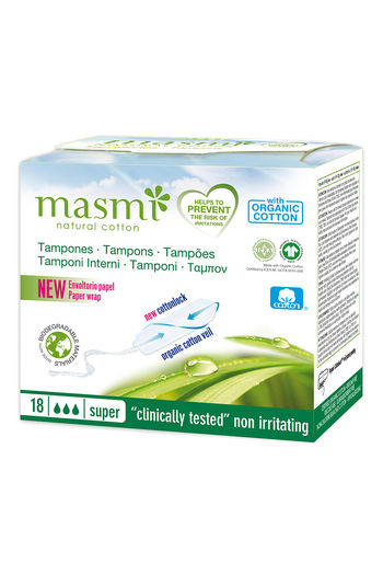 Buy Masmi Natural Cotton New Cottonlock Tampons - Super 18's