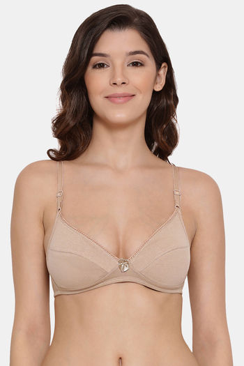 Buy Lyra Double Layered Non Wired 3/4th Coverage Blouse Bra - Skin
