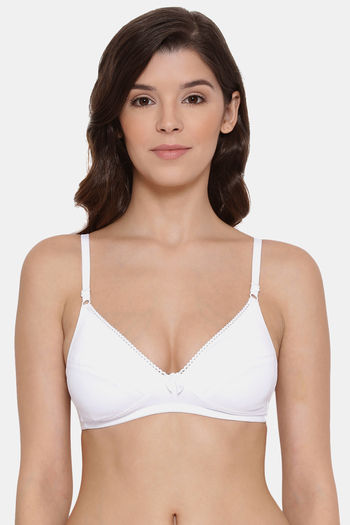 Buy Lyra Double Layered Non Wired 3/4th Coverage Blouse Bra - White
