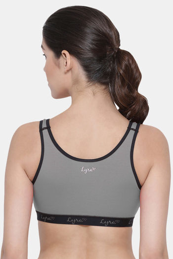 Lyra Padded Non-Wired Full Coverage Cami Bra (Pack of 2) - Skin Grey