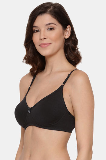 Buy Lyra Single Layered Non-Wired 3/4Th Coverage T-Shirt Bra (Pack of 2) -  White Black at Rs.598 online