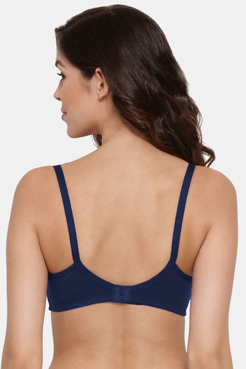 Buy Lyra Single Layered Non-Wired 3/4Th Coverage T-Shirt Bra (Pack of 2) -  Navyblue Violet at Rs.700 online