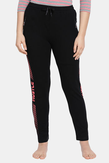 Buy Lyra Mid Rise Relaxed Track Pants - Black