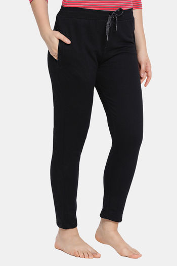 Buy Lyra Mid Rise Relaxed Track Pants - Black at Rs.750 online