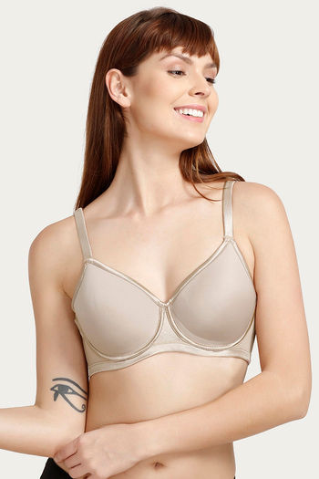 Zivame Essentials Single Layered Non Wired 3/4th Coverage T-Shirt  Bra-Roebuck