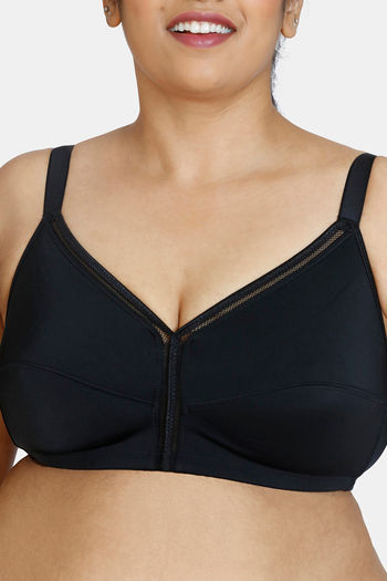 Buy Zivame Women's Cotton Non Padded Wired Full Coverage Minimiser Super  Support Bra (ZI11ITFASH0BLUE0036F_Blue_36F) at