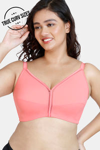 Buy Zivame True Curv Single Layered Non Wired Full Coverage Minimiser Bra - Georgia Peach