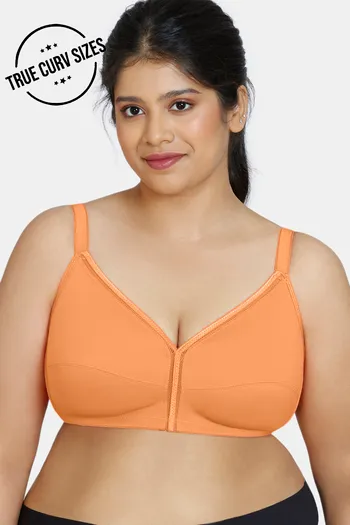 Buy Women's Zivame Orange Non-Wired Full Coverage Super Support