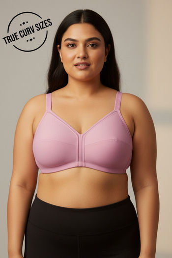 Buy Zivame True Curv Cotton Laminated Non Wired Full Coverage Minimiser Bra - Polignac