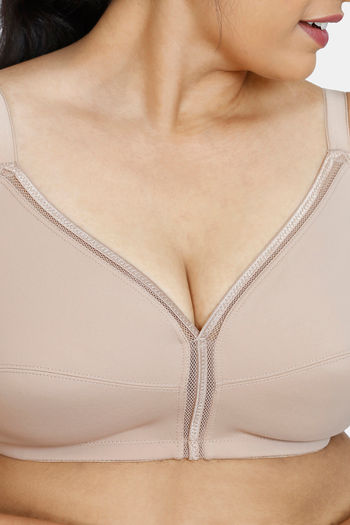 Buy Zivame True Curv Cotton Laminated Non Wired Full Coverage Minimiser Bra  - Roebuck at Rs.897 online