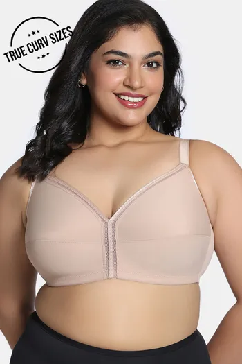 Buy Zivame True Curv Cotton Laminated Non Wired Full Coverage Minimiser Bra - Skin