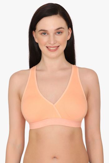 Buy Nejo Double Layered Non-Wired 3/4Th Coverage Maternity Bra - Pink