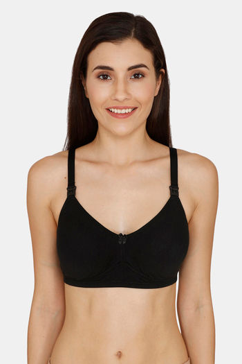 Buy Nejo Double Layered Non-Wired 3/4Th Coverage Maternity Bra - Black