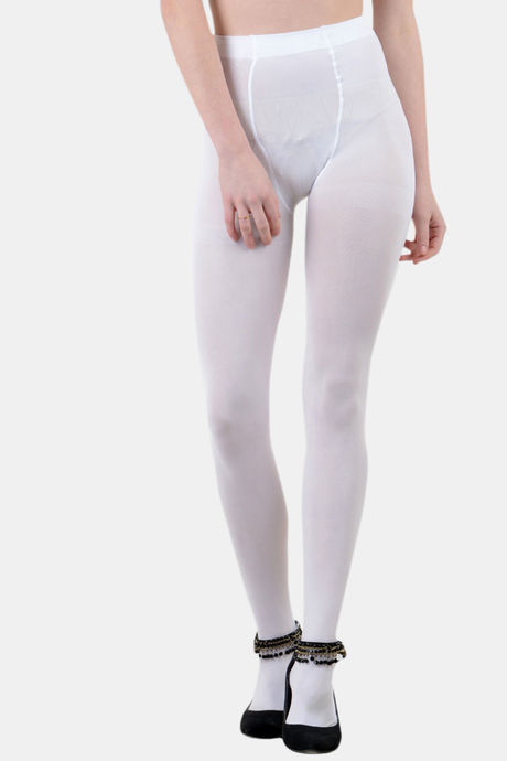 Buy Next2Skin Opaque Pantyhose - White at Rs.390 online