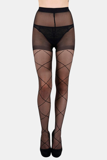 black designer stockings