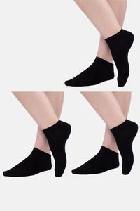 Buy Next2Skin Low Ankle Socks (Pack Of 3 ) - Black