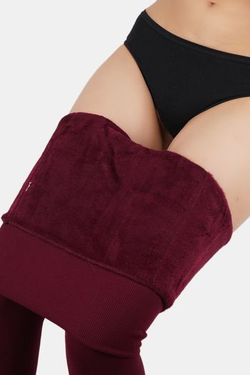 Buy NEXT2SKIN Women Warm Tights Fleece Leggings for Winter (Black
