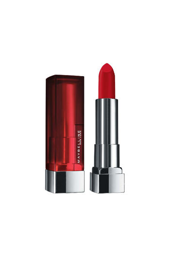 Maybelline New York Color Sensational Creamy Matte Lipstick, 640 Red Liberation   3.9 G