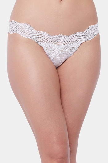 Buy Secrets Medium Rise Three-Fourth Coverage Bikini Panty - White
