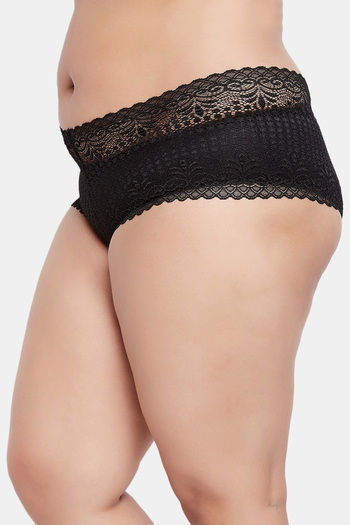 Buy Secrets Low Rise Zero Coverage Thong - Black at Rs.264 online