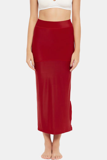 Buy CLOVIA Red Womens Saree Shapewear with Drawstring