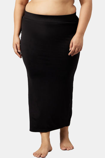 Buy Secrets Cut & Sew Mermaid Saree Shapewear - Black