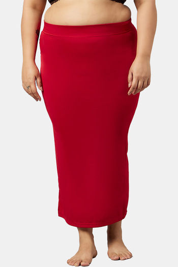 Buy Secrets Cut & Sew Mermaid Saree Shapewear - Red