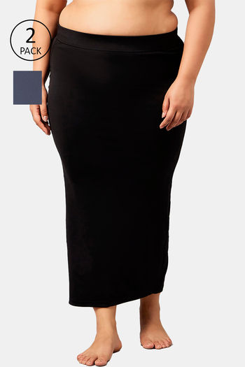 Buy Secrets Cut & Sew Flared Saree Shapewear (Pack of 2) - Multicolor