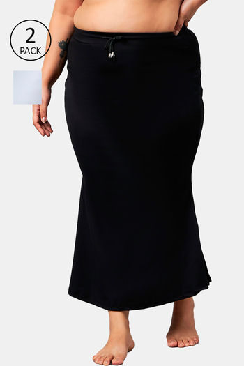 Buy Secrets Cut & Sew Flared Saree Shapewear (Pack of 2) - Multicolor