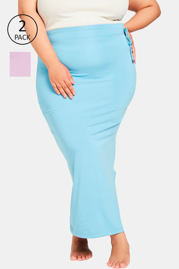 Buy Secrets Cut & Sew Mermaid Saree Shapewear (Pack of 2) - Multicolor