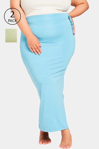 Buy Secrets Cut & Sew Mermaid Saree Shapewear (Pack of 2) - Multicolor